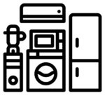 home appliances icon illustration free vector