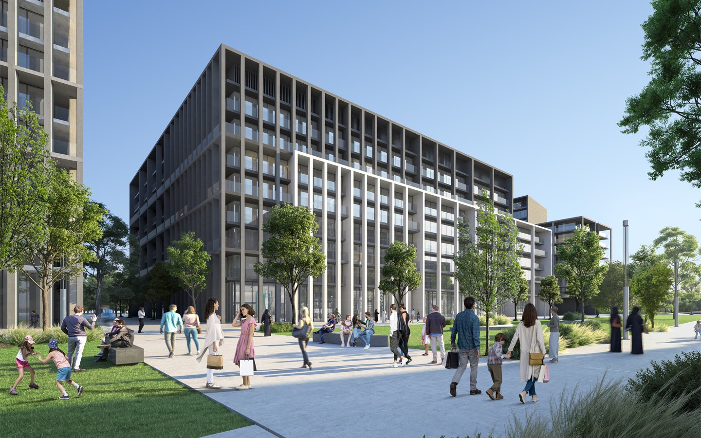 building safa the boulevard corner view