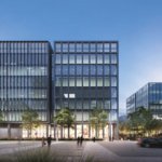 Building Elevation view evening - Central Business District